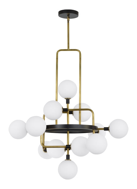 Viaggio 12 Light Chandelier — White