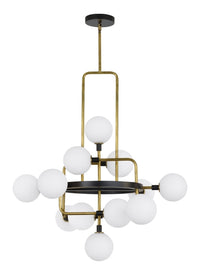 Viaggio 12 Light Chandelier — White