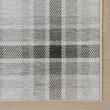 Andri Modern Plaid Machine Washable Rug