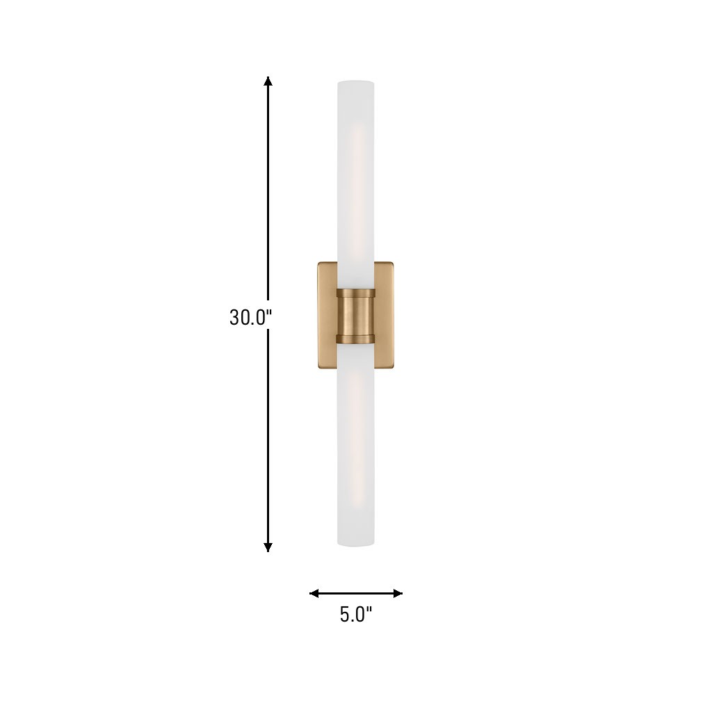 Two Light Bath Vanity — 30.00"