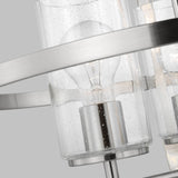 Alturas Three Light Chandelier — Clear Seeded