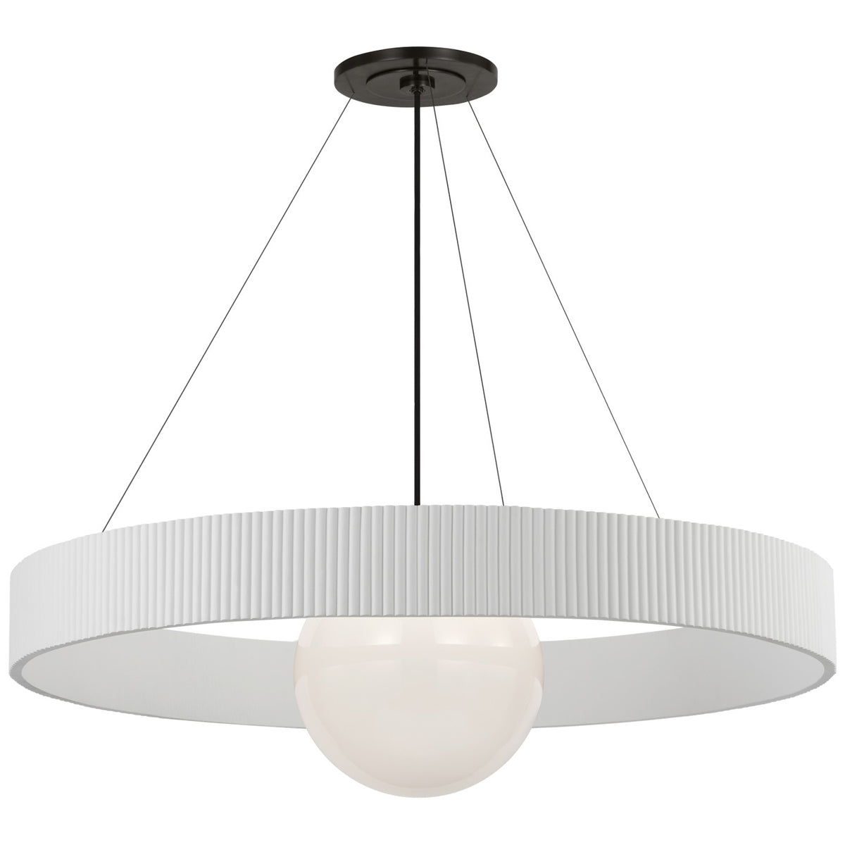 Arena 42" Ring and Globe Chandelier