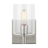 LED Bath Wall Sconce — W: 4.75" × H: 7.75" × D: 6.38"