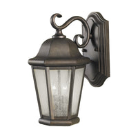 Two Light Outdoor Wall Lantern — 14.50", Torpedo Bulb