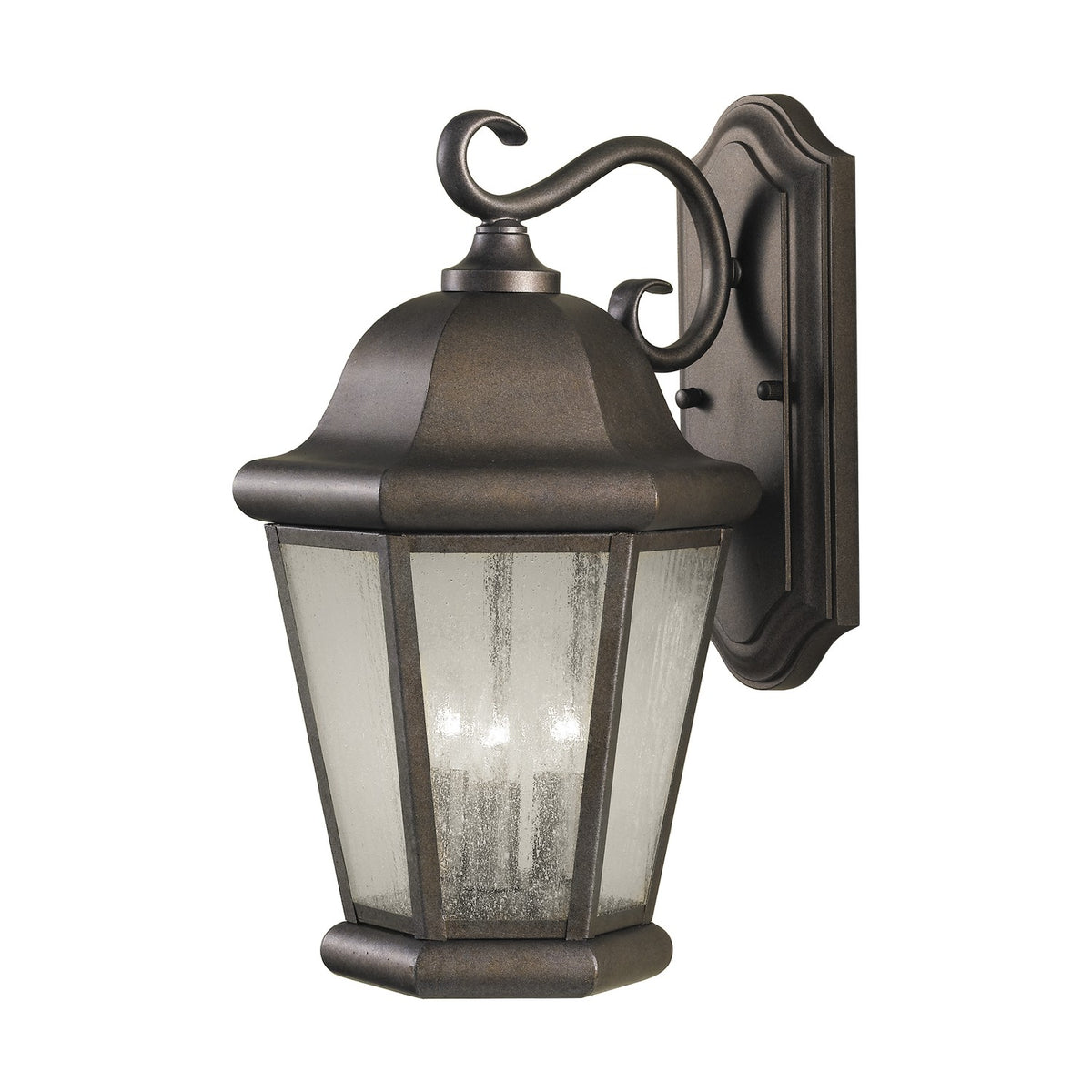 Three Light Outdoor Wall Lantern — 11.5"