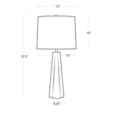 Quatrefoil One Light Table Lamp — 27.50"