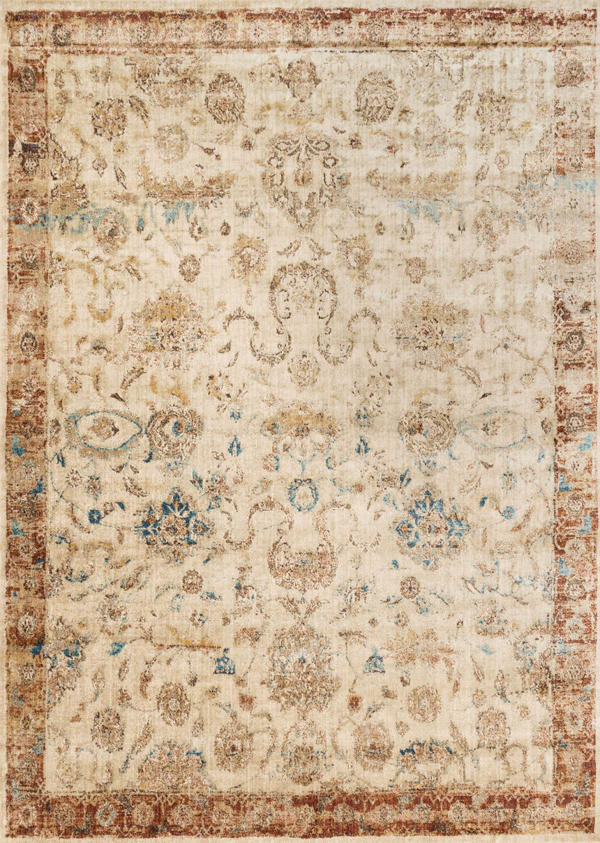 Anastasia Rug 04 | Ant. Ivory / Rust