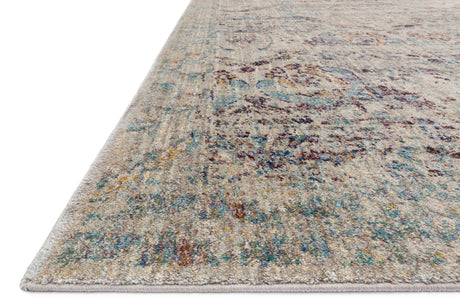 Anastasia Rug 05 | Silver / Plum