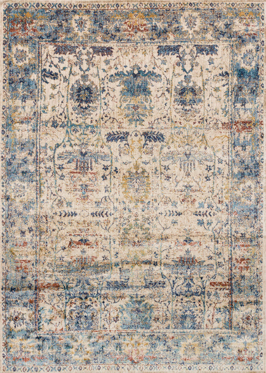 Anastasia Rug 07 | Sand / Lt. Blue