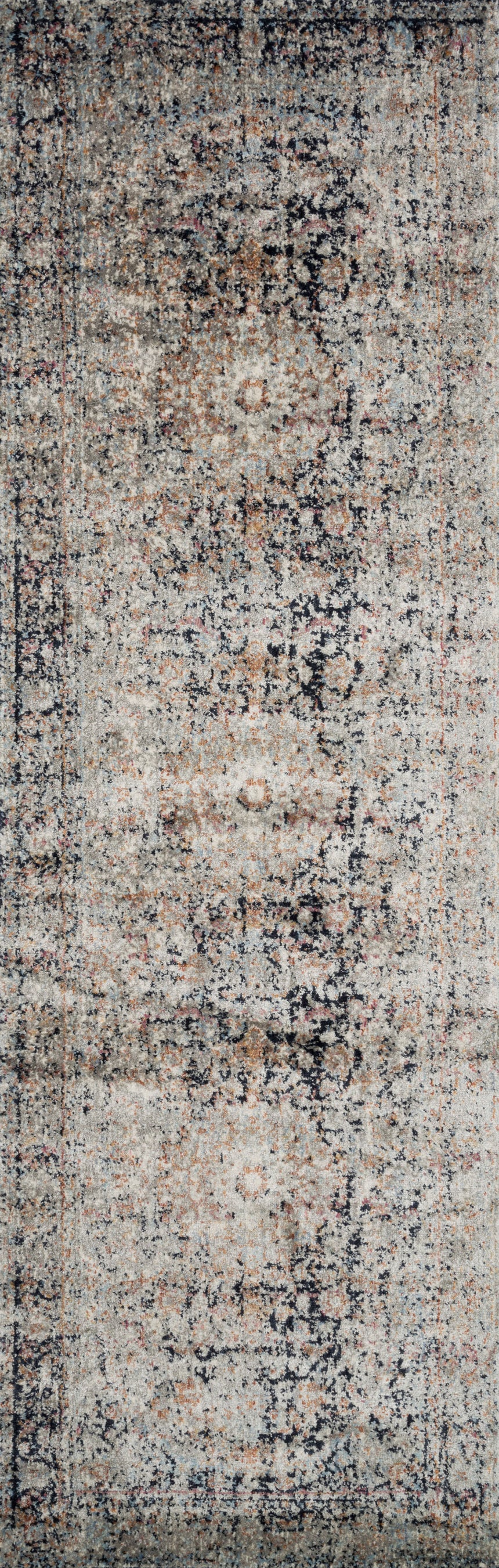 Anastasia Rug 24 | Charcoal / Sunset