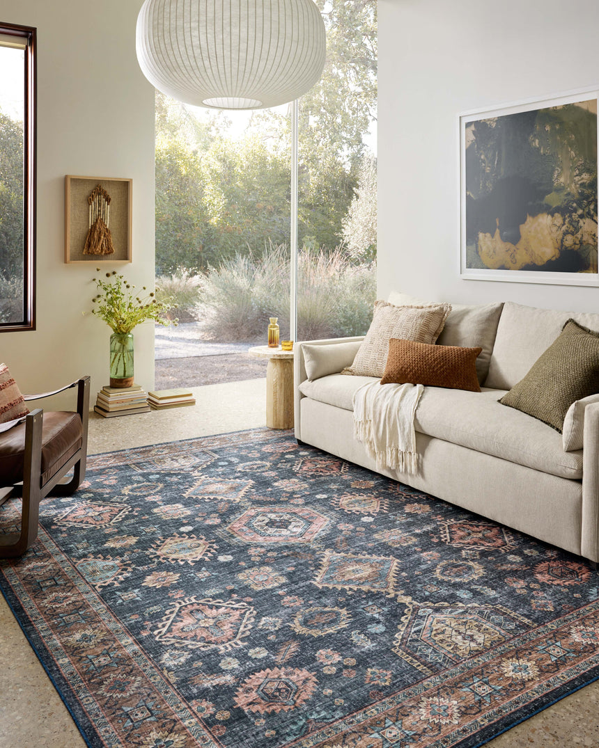 Anniston Rug 03 | Denim / Sunset