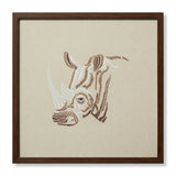 Black Rhino Wall Art