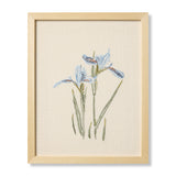 Iris Blue Wall Art