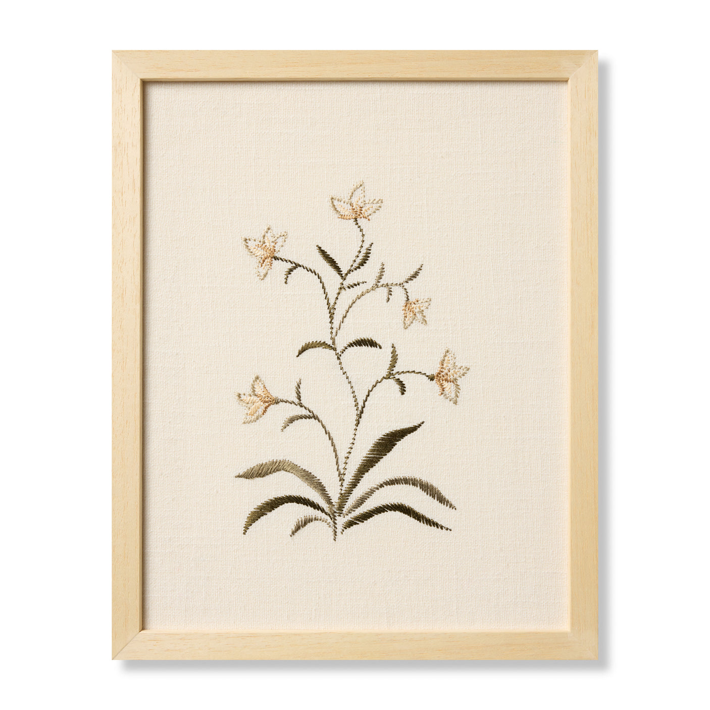 Pixie Flowers Beige Wall Art