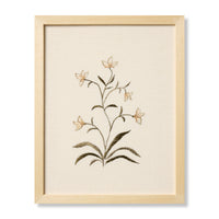 Pixie Flowers Beige Wall Art