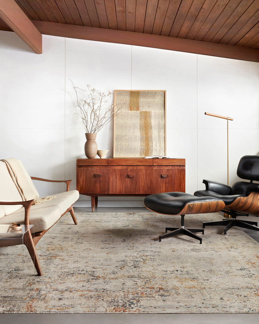 Axel Rug 02 | Silver / Spice