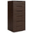 Warm Walnut with Ebony Glass | Mobican Alexia Narrow Chest | Valley Ridge Furniture