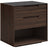 Warm Walnut with Ebony Glass | Mobican Alexia Night Table | Valley Ridge Furniture