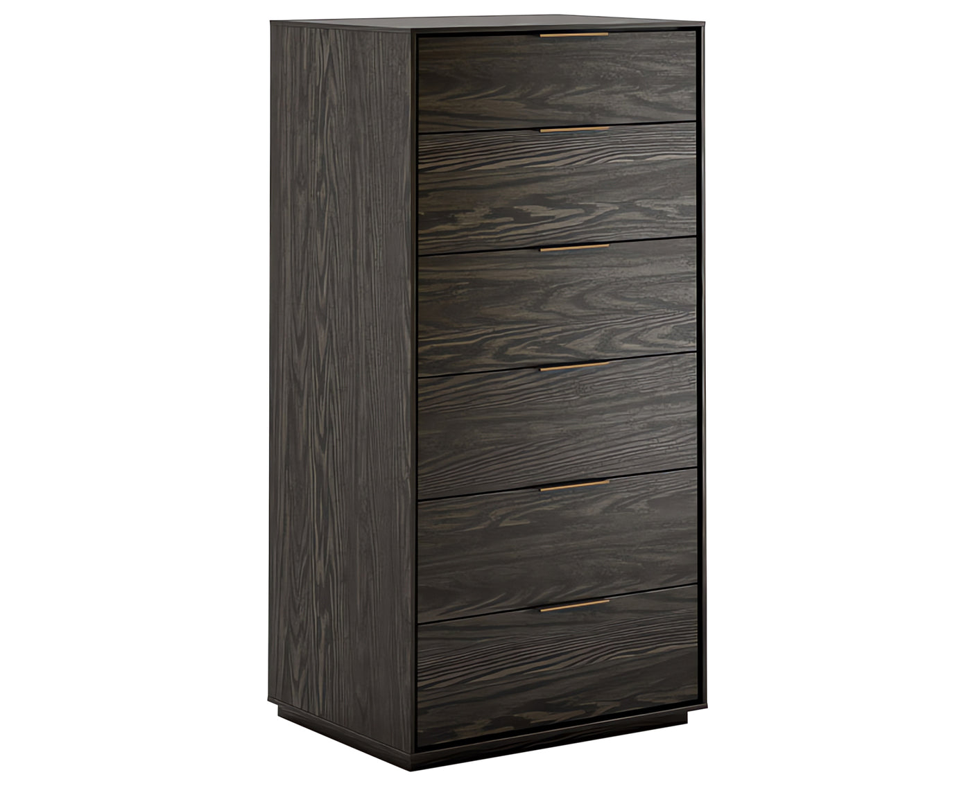 Charcoal on Oak with Bronze Handles | Mobican Amelia Narrow Chest | Valley Ridge Furniture
