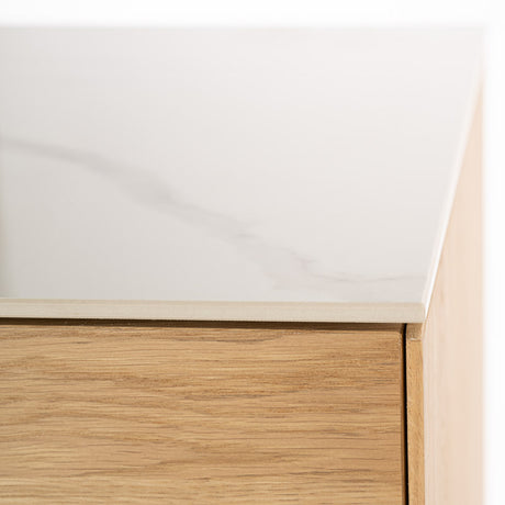 Rustic Oak with Porcelain | Mobican Avita Night Table | Valley Ridge Furniture