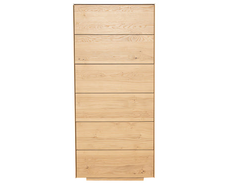 Rustic Oak with Porcelain | Mobican Avita Narrow Chest | Valley Ridge Furniture