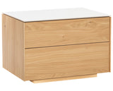 Rustic Oak with Porcelain | Mobican Avita Night Table | Valley Ridge Furniture