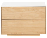 Rustic Oak with Porcelain | Mobican Avita Night Table | Valley Ridge Furniture