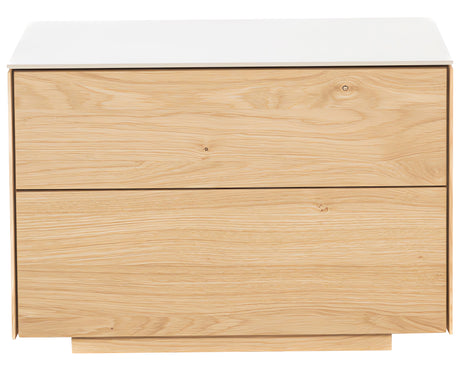 Rustic Oak with Porcelain | Mobican Avita Night Table | Valley Ridge Furniture