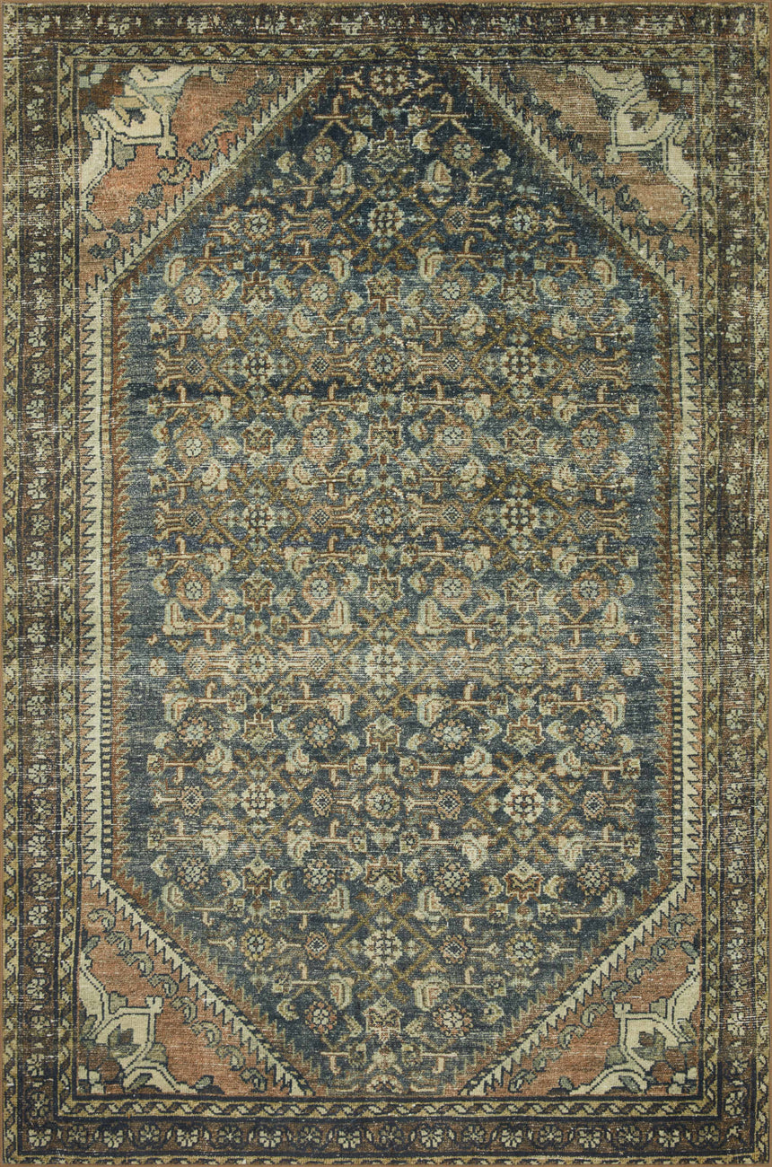 Banks Rug 02 | Denim / Clay