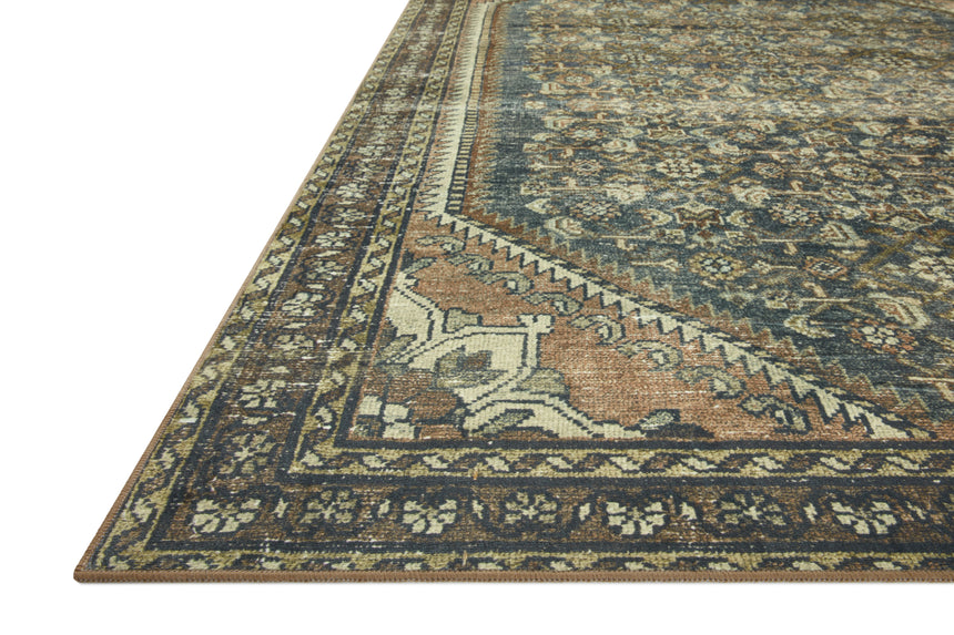 Banks Rug 02 | Denim / Clay