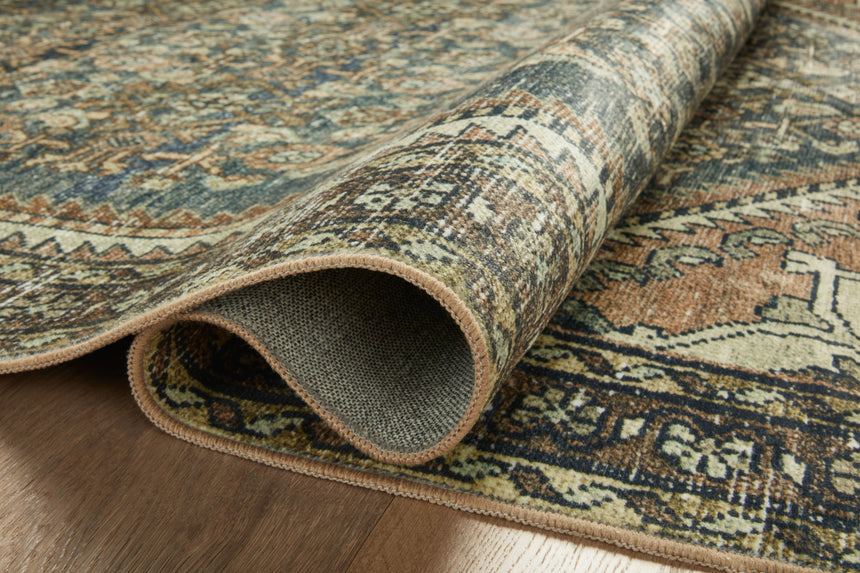 Banks Rug 02 | Denim / Clay
