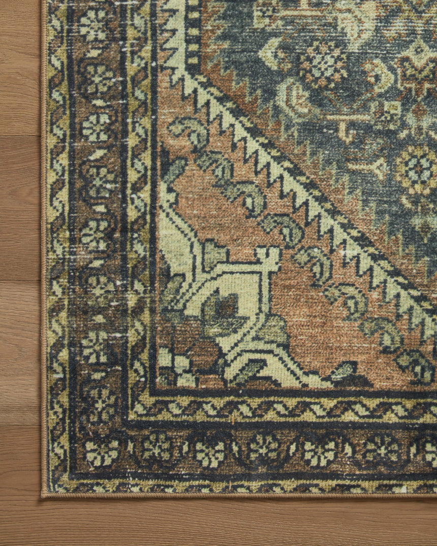 Banks Rug 02 | Denim / Clay