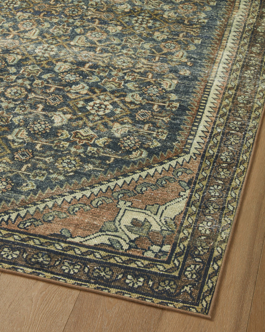 Banks Rug 02 | Denim / Clay