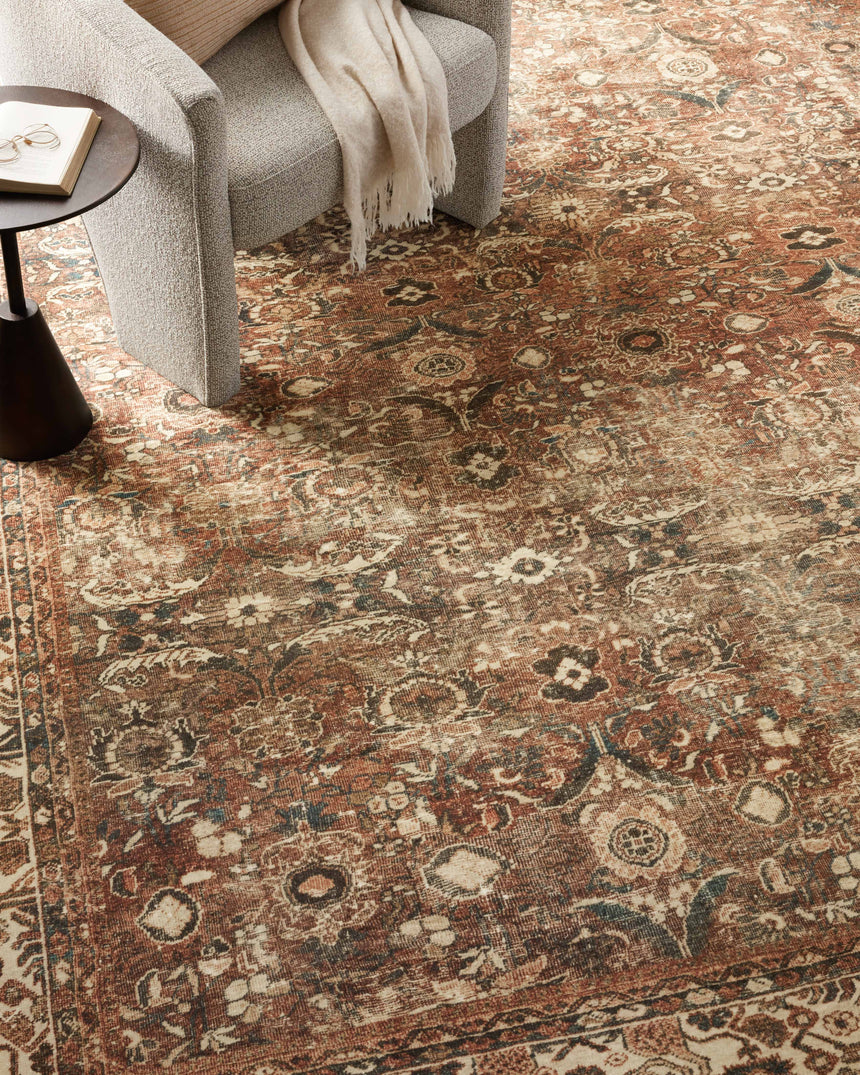 Banks Rug 04 | Brick / Ivory