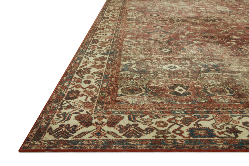 Banks Rug 04 | Brick / Ivory