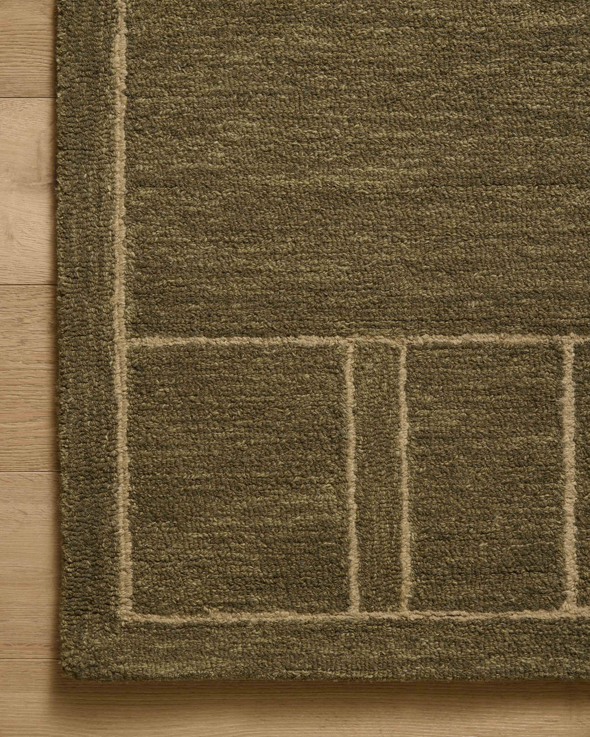 Barrow Rug 01 | Olive / Natural