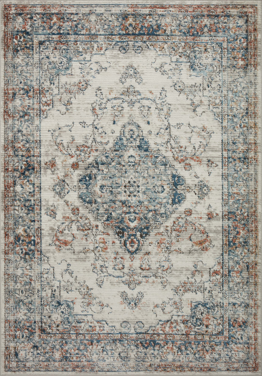 Bianca Rug 10 | Ivory / Ocean