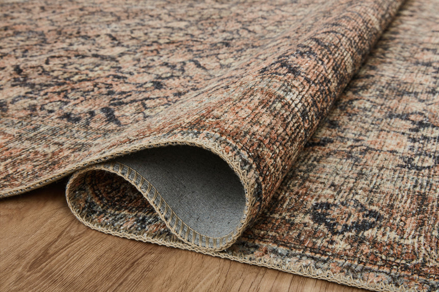 Billie Rug 01 | Ink / Salmon