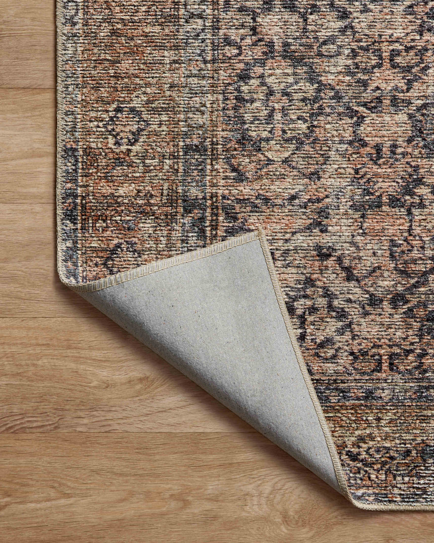 Billie Rug 01 | Ink / Salmon