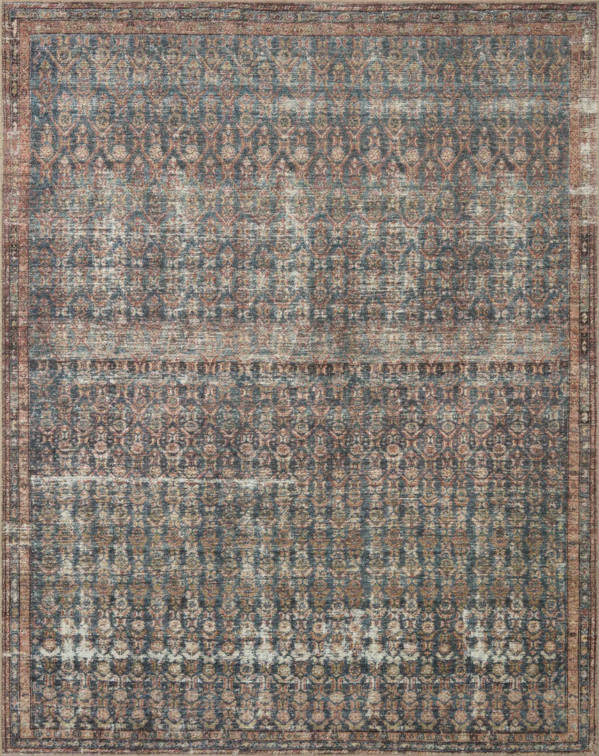 Billie Rug 02 | Ocean / Brick