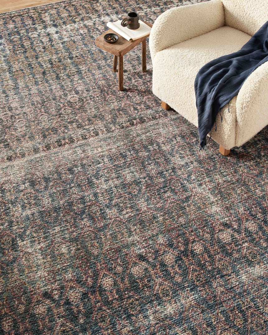 Billie Rug 02 | Ocean / Brick