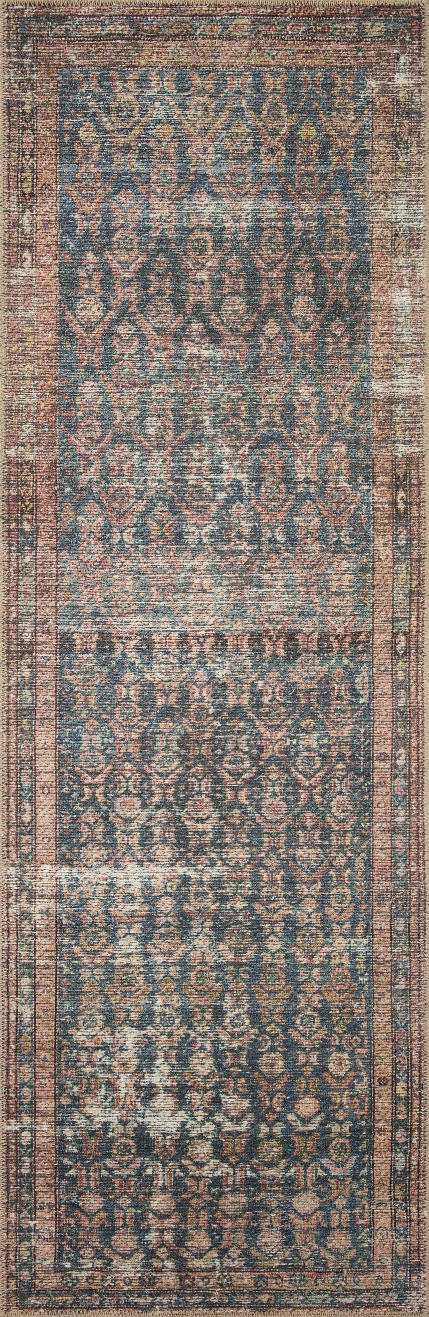 Billie Rug 02 | Ocean / Brick