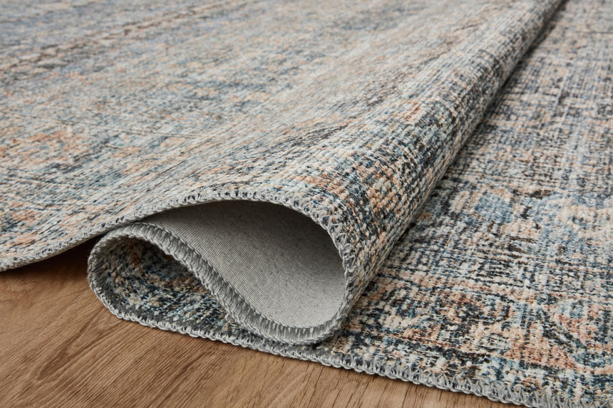 Billie Rug 05 | Denim / Blush