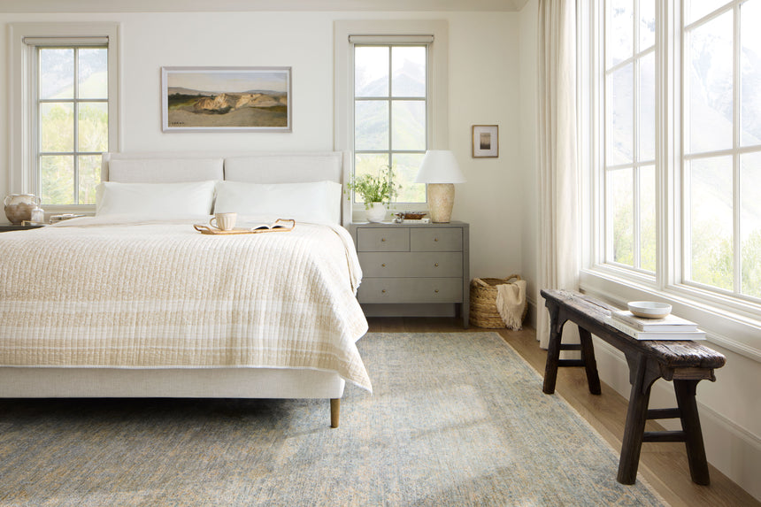 Blake Rug 01 | Sky / Beige