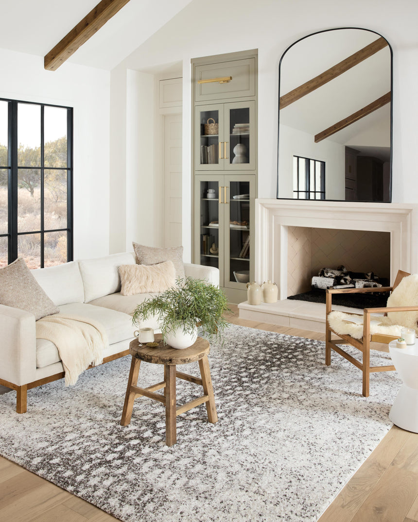 Bliss Shag Rug 01 | Grey / White