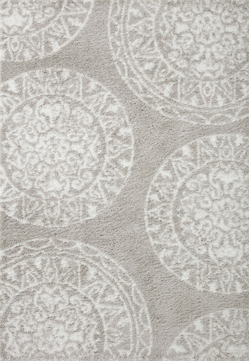 Bliss Shag Rug 06 | Grey / White