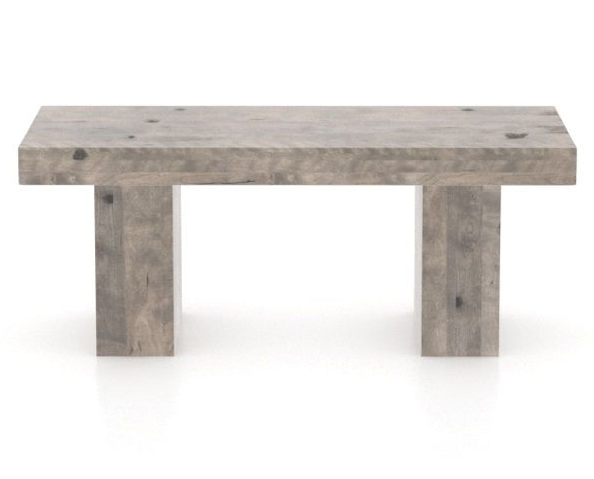 Canadel Loft Wood Bench 5054 in 42in Length, front view