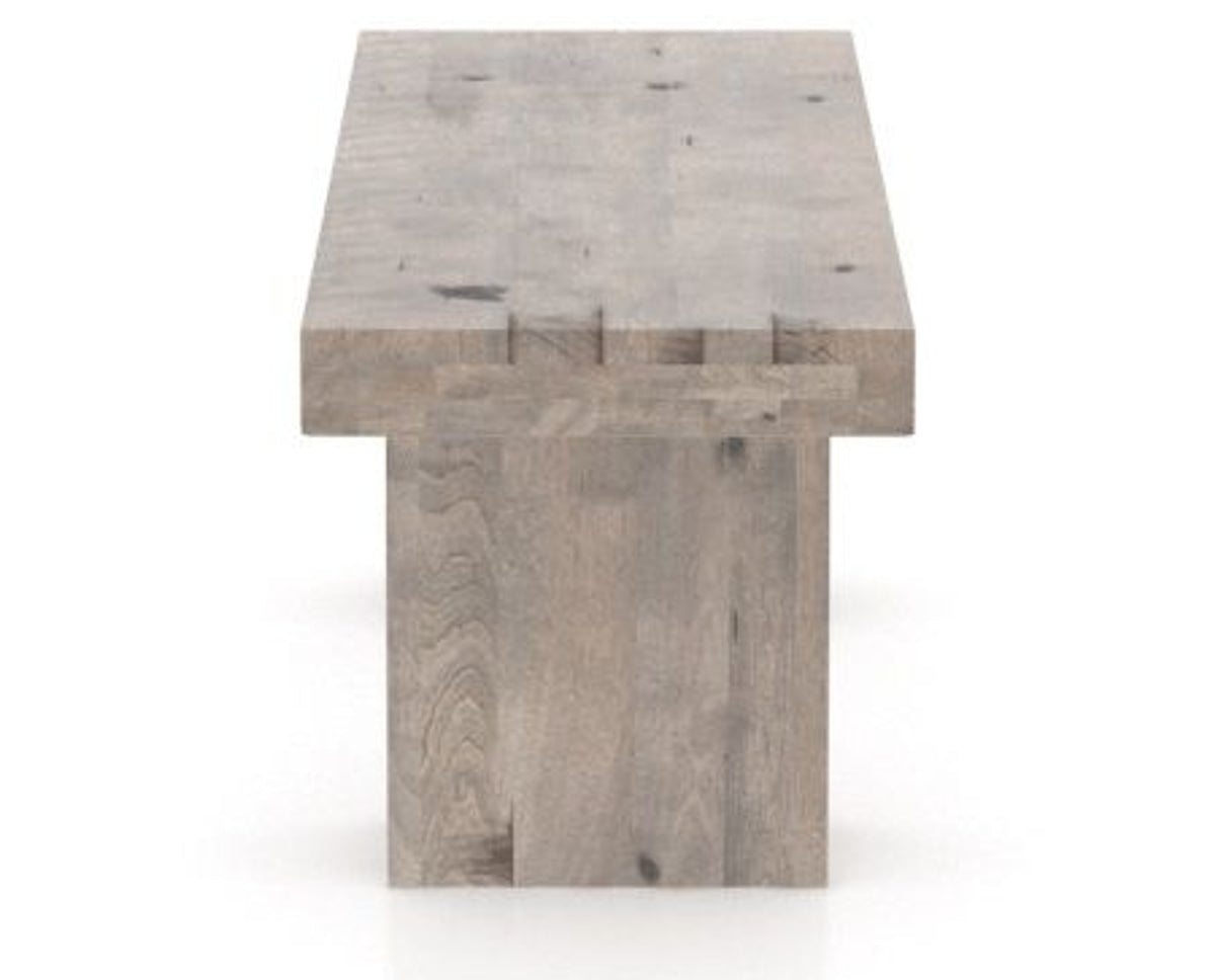 Canadel Loft Wood Bench 5054 in 42in Length, side view