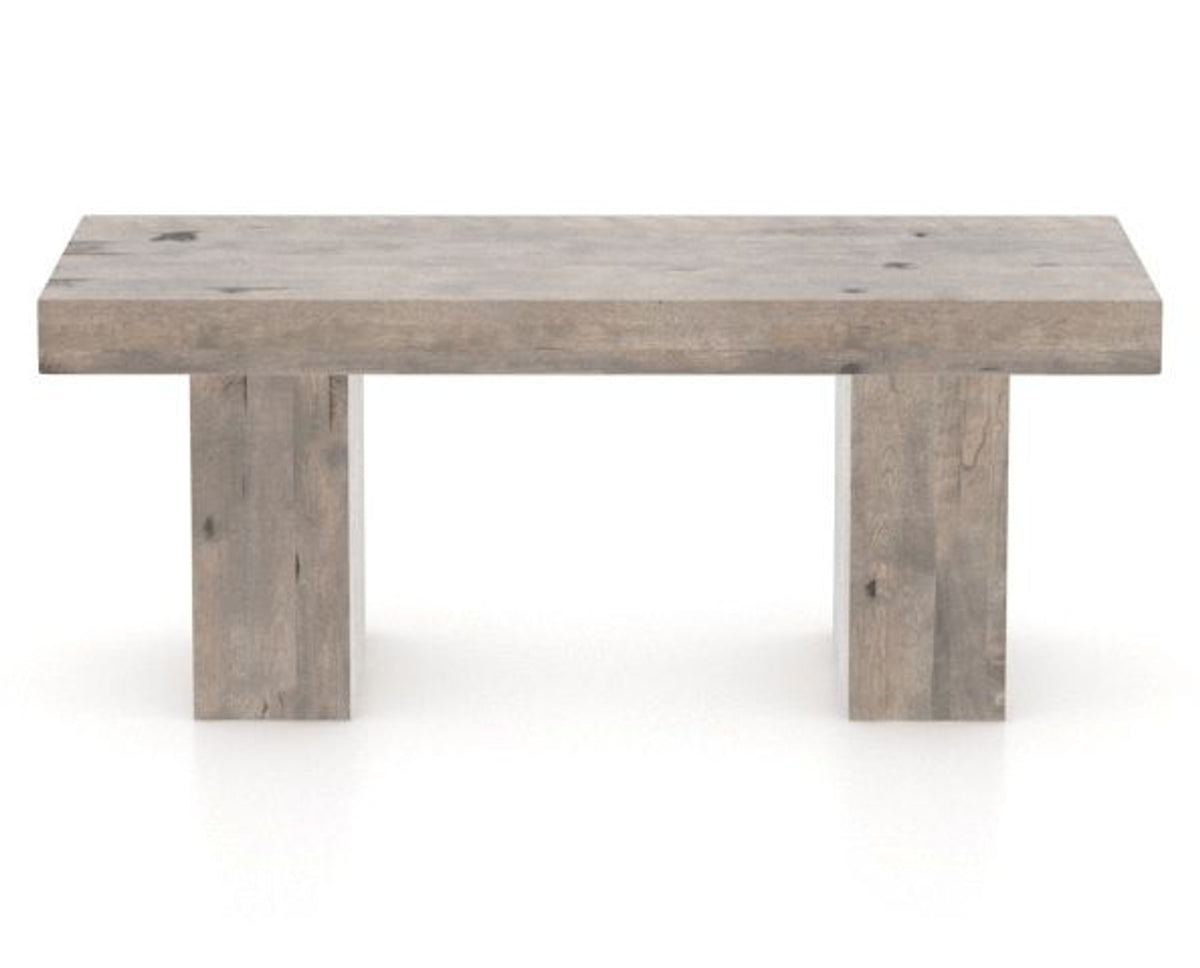 Canadel Loft Wood Bench 5054 in 42in Length, back view