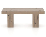 Canadel Loft Wood Bench 5054 in 25 Pecan Washed and 42in Length, front view